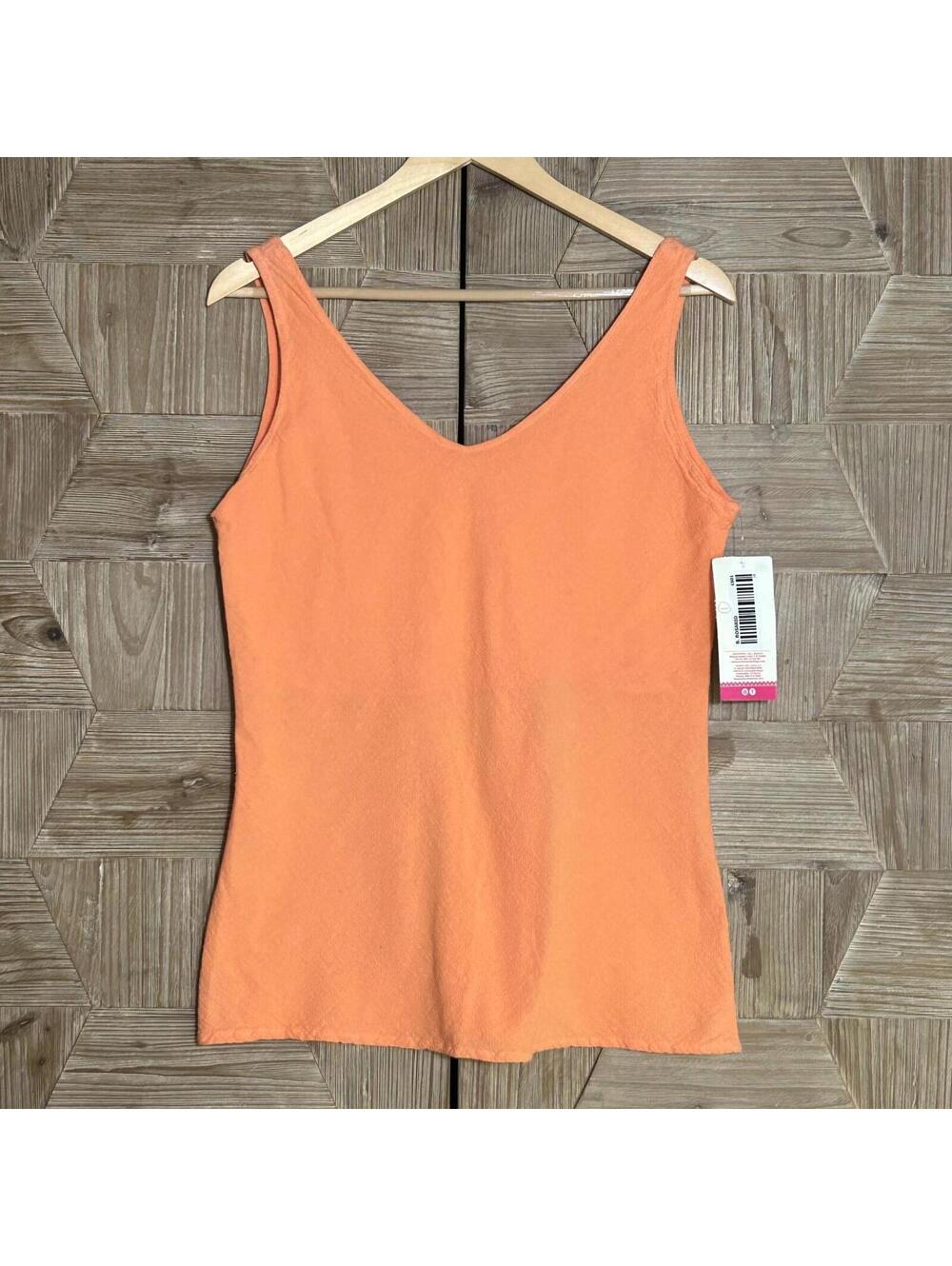 Bohemian Orange Cotton Sleeveless Top Size M Festival Fairycore NWT